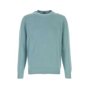 Fedeli Men Light-Blue Cotton Sweater